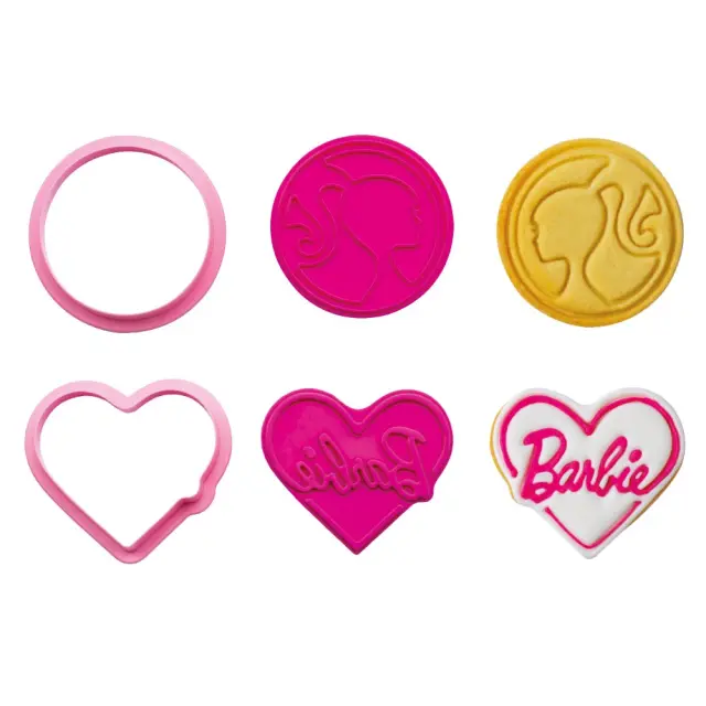 Κόφτες Ζαχαροπλαστικής με Αποτύπωμα Barbie 2