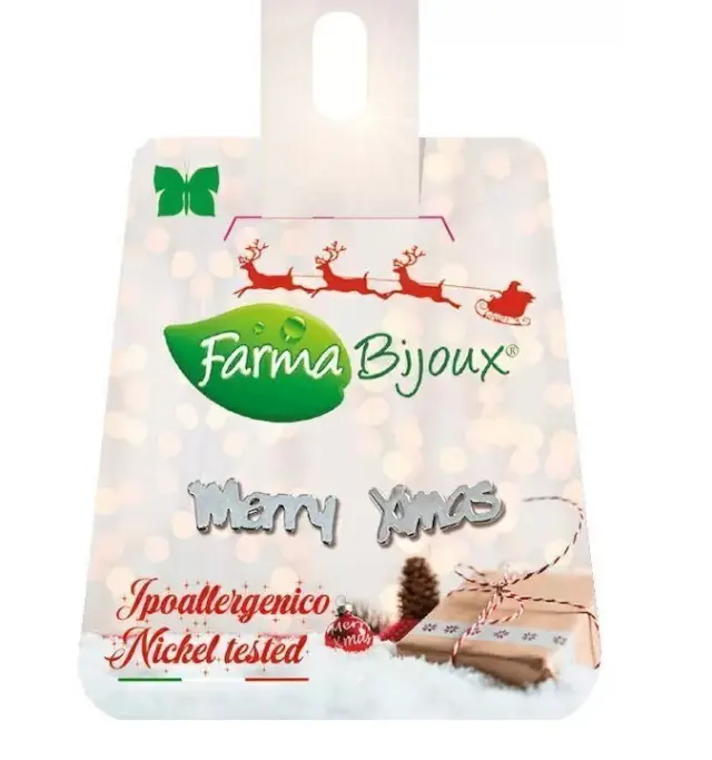 Farma Bijoux Merry Xmas Υποαλλεργικά Παιδικά Σκουλαρίκια Καρφωτά