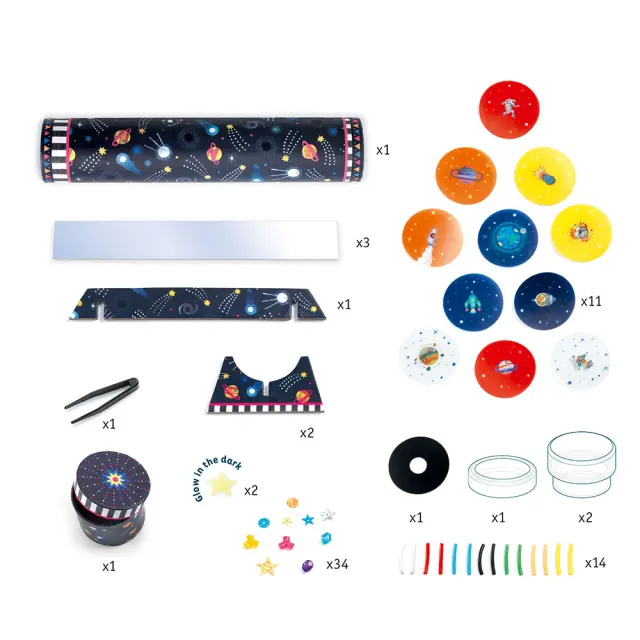 Djeco Εκπαιδευτικό Παιχνίδι DIY Φτιάχνω Καλειδοσκόπιο 'Διάστημα' για 7+ ετών 07922 3