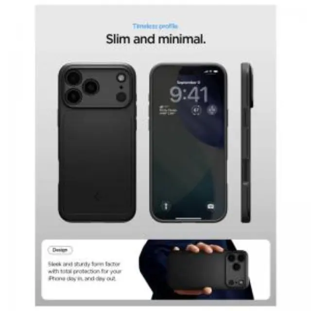 Θήκη Spigen Thin Fit Magsafe για Apple iPhone 17 Pro Max iPhone 18 Pro Max Μαύρη 3