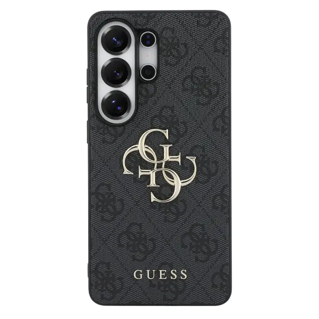 Guess PU 4G Metal Logo Case for Samsung Galaxy S26 Brown 2