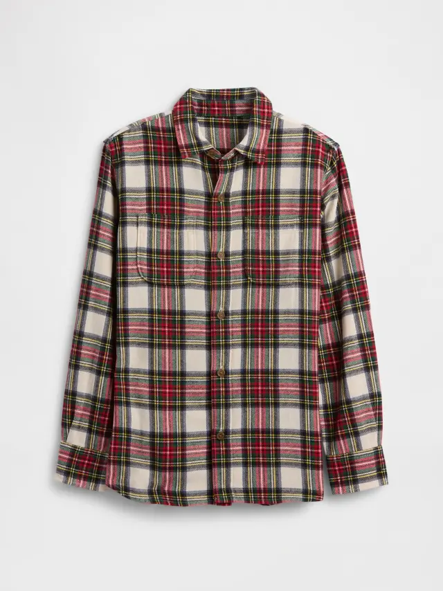 Παιδικό Φανελένιο Πουκάμισο TARTAN PLAID - XXL