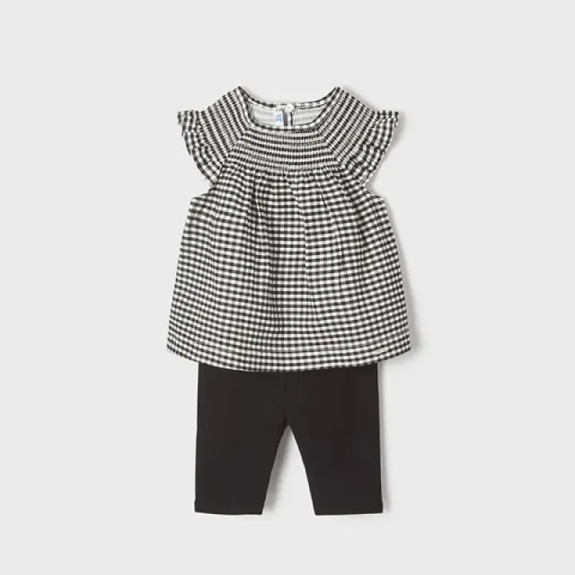 Baby 6 μηνών έως 4 ετών Σετ κολάν με μπλούζα print μαύρο