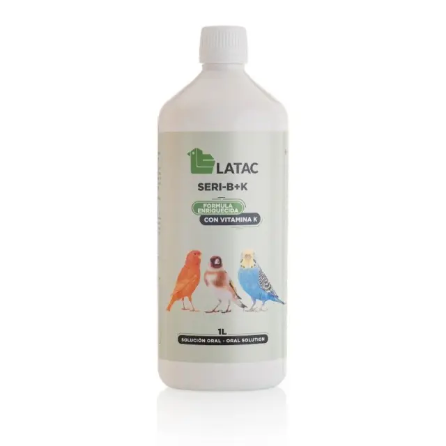 Latac Seri-B + K Συμπλήρωμα Βιταμινών για Στρες και Ανάρρωση Πτηνών 40gr 2