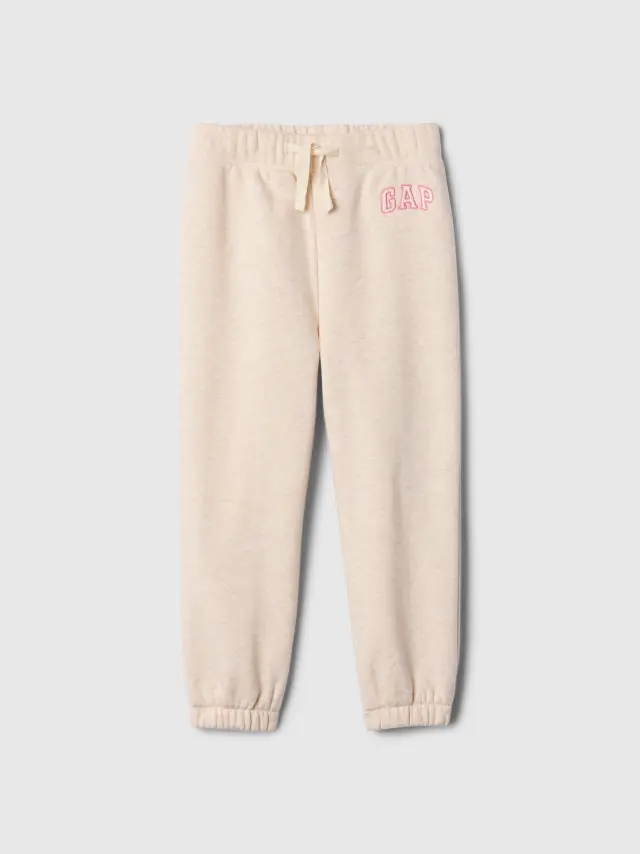 Μπεζ babyGap Relaxed Logo Pull-On Jogger Παντελόνι Φόρμα cream and beige