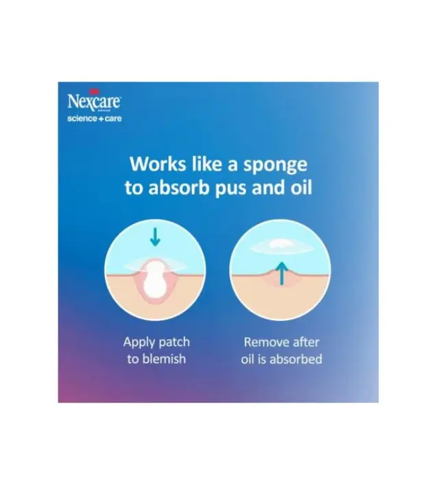 Nexcare Acne Patches Thin & Transparent Διάφανα Αυτοκόλλητα Επιθέματα Ακμής, 15 τεμάχια 3
