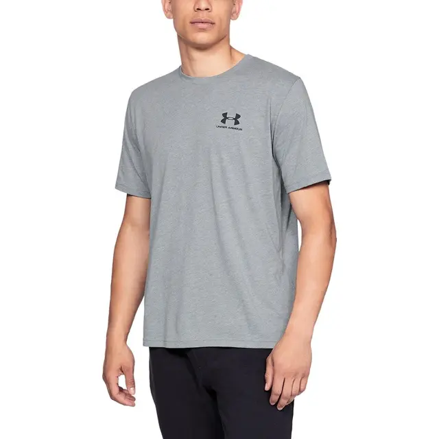 Under Armour Sportstyle Left Chest T-Shirt (1326799-036) - Γκρί