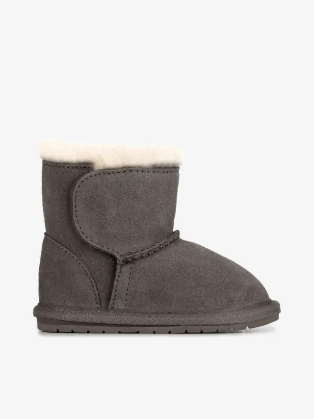 Emu Μποτάκια Παιδικό δέρμα Γκρί EMU/10737 CHARCOAL - M(6-12) 3