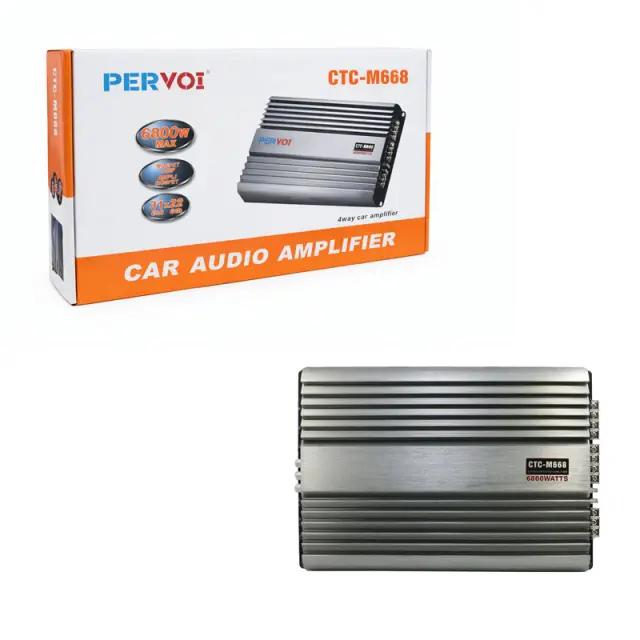 PERVOI Ενισχυτής Αυτοκινήτου 4 Καναλιών 6800W CTC-M668 - Car Audio Amplifier 014500