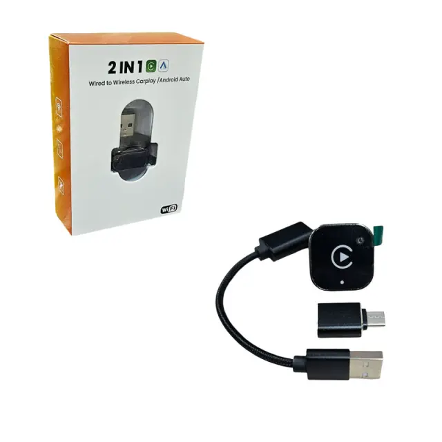 Αντάπτορας 2 σε 1 Ασύρματο CarPlay και Android Auto USB - 2 in 1 Wireless CarPlay and Android Auto USB Adapter 030253