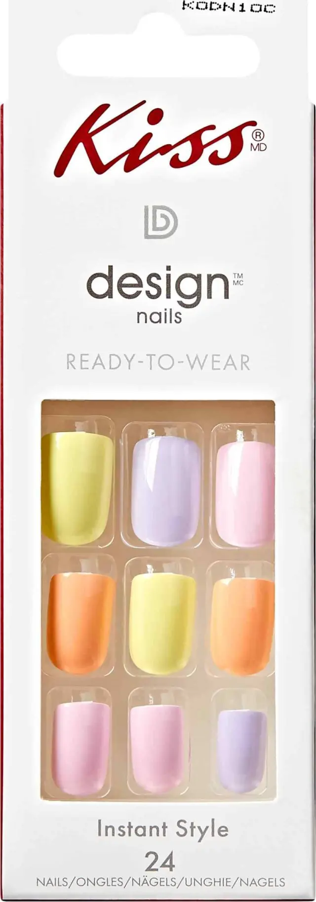 Kiss Design Nails Crayons Ψεύτικα Νύχια 28 Τεμάχια - Crayons