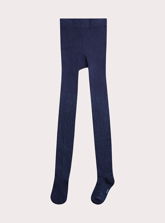 Παιδικό Καλσόν για Κορίτσια Navy Ribbed ΜΠΛΕ