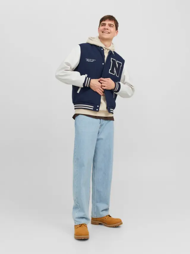 JORCOLLEGE WOOL BLEND BOMBER NOOS total eclipse - L 2