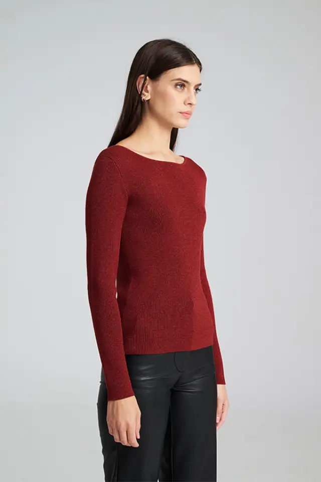 Minimal Πλεκτό με Λεπτή Υφή ANITA SWEATER - M 3