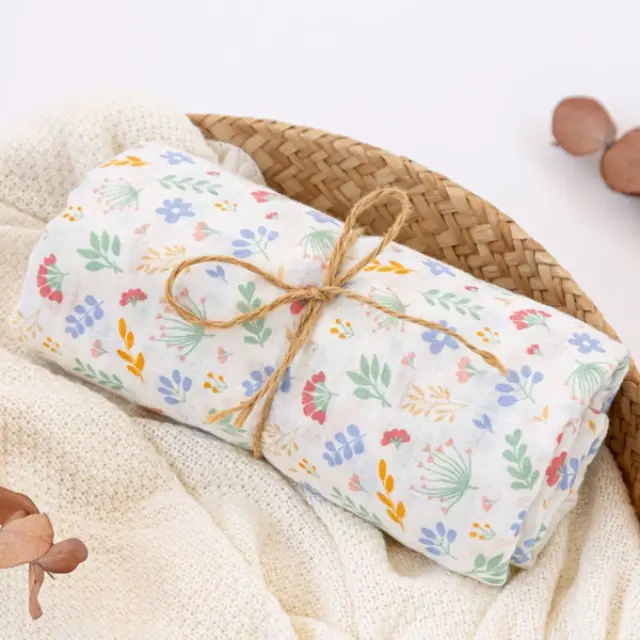 Kiokids Πάνα Μουσελίνα Bamboo Spring 120x120εκ.