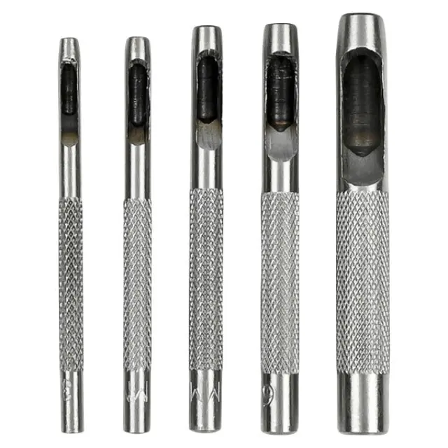 Hollow punch set 5 pieces