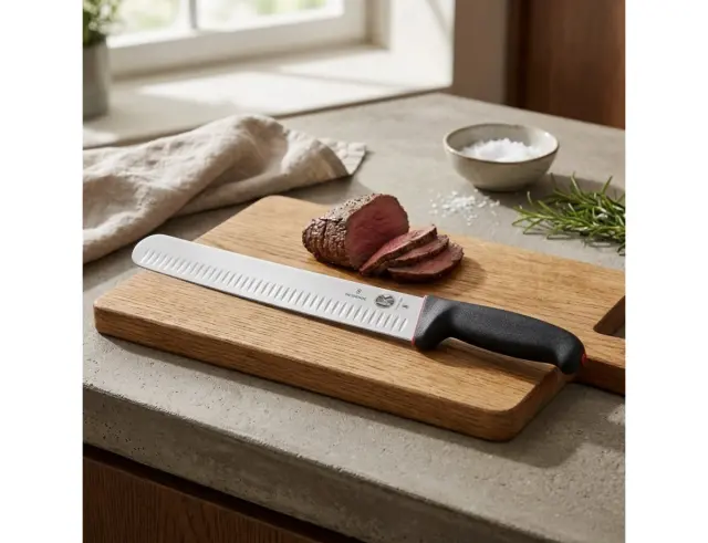 Μαχαίρι Τεμαχισμού Victorinox Fibrox Dual Grip με μήκος λεπίδας 30cm - Black5.4723.30D