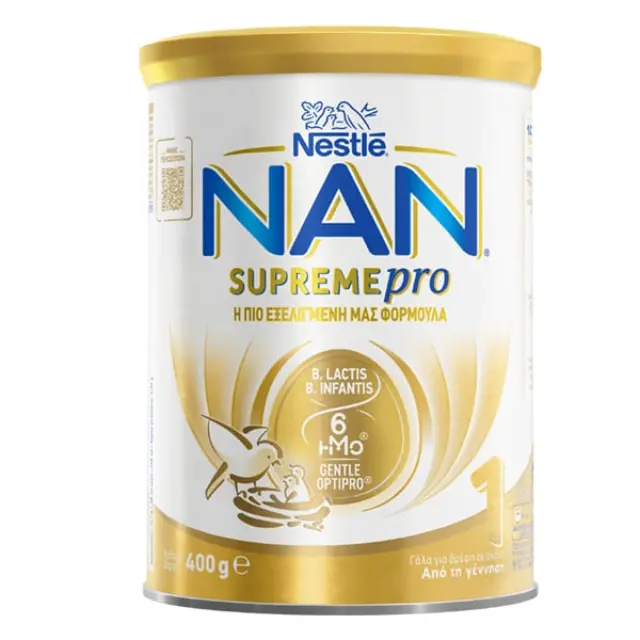 Nestle Nan Supreme Pro 1 Γάλα σε Μορφή Σκόνης για Βρέφη Από τη Γέννηση, 400gr