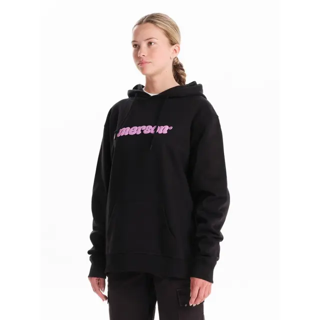 Emerson Classic Pullover Hoodie (242.EW20.41-Black) - Μαύρο 3