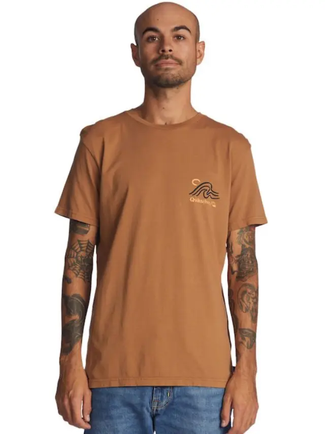 QUIKSILVER SLOW MOVER SS ΑΝΔΡΙΚΗ ΜΠΛΟΥΖΑ BROWN