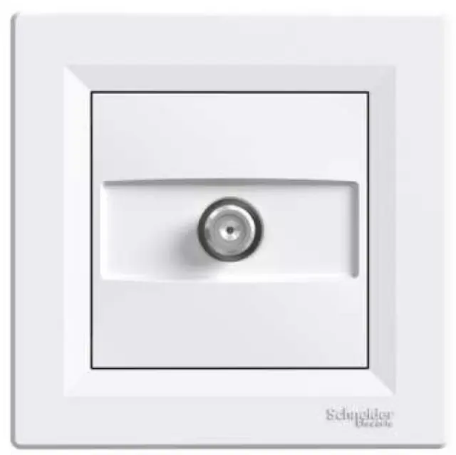 Asfora, SAT socket intermediate, 4dB, white