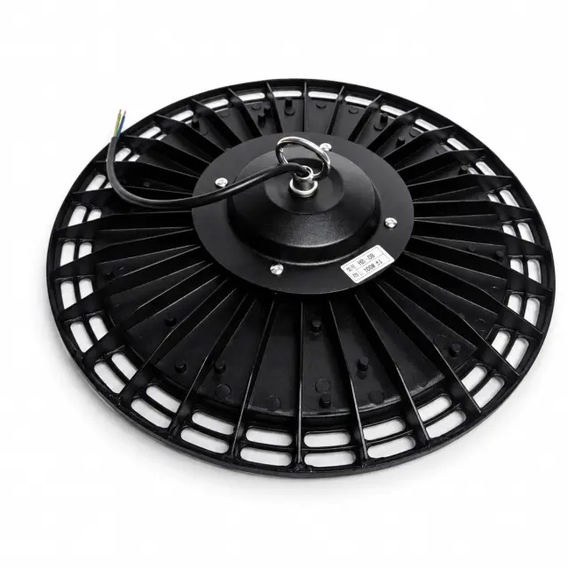 VenCore Φωτιστικό Βιομηχανικού Τύπου Καμπάνα High Bay UFO LED 200 Watt 230 Volt 180° 28000 Lumens Ψυχρό Λευκό 6000K - Φ33 x Υ8cm (6407-50009) 2