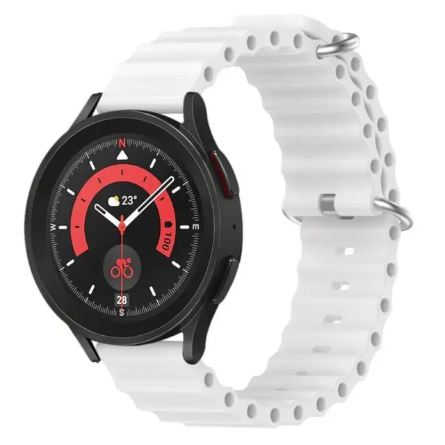 Ocean Style Λουράκι για Smartwatch 22mm-White OEM