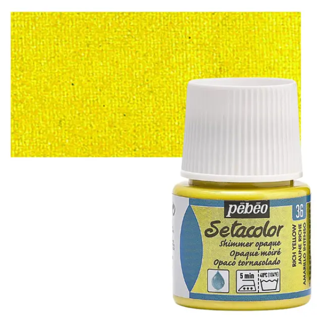 Pebeo Χρώμα Υφάσματος Setacolor Opaque - 36 Rich Yellow Shimmer - 45ml