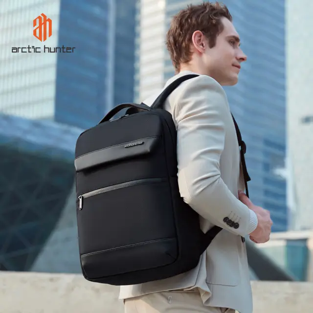 ARCTIC HUNTER τσάντα πλάτης B00671 με θήκη laptop 15.6", 16L, μαύρη 2