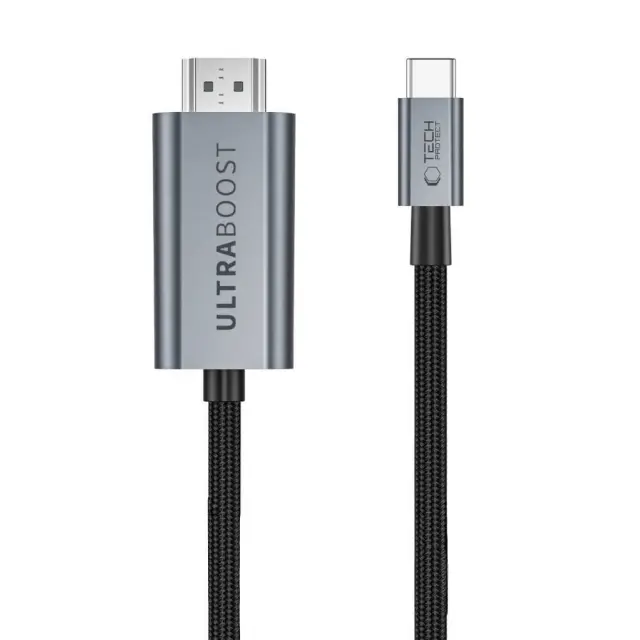 Tech-protect Ultraboost Cable Usb-c To Hdmi 2.1 8k 60hz 300cm Iron Grey 2