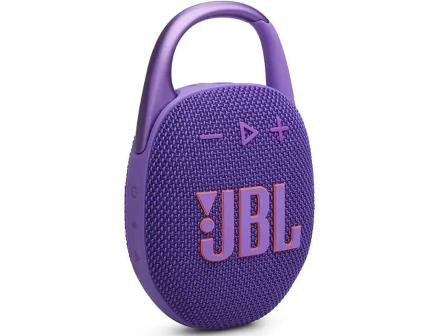 Φορητό Ηχείο JBL Clip 5 (JBLCLIP5PUR) Αδιάβροχο - Ισχύς 7W RMS - Bluetooth - Auracast™ - PurpleJBLCLIP5PUR
