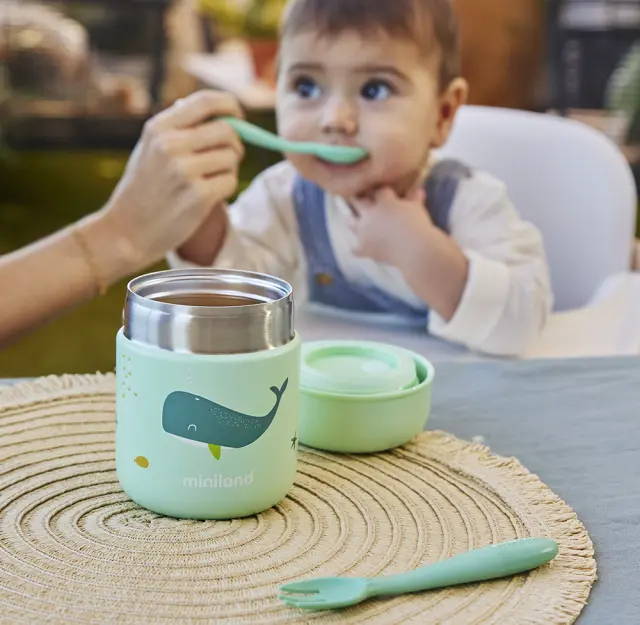 MINILAND FOOD THERMOS MINI 280 ML OCEAN WHALE 3