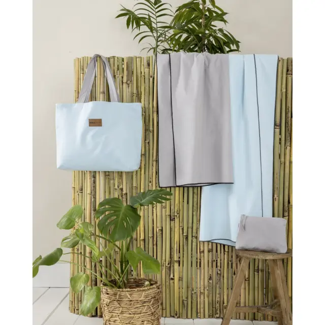 Νεσεσέρ Θαλάσσης διπλής όψης Riva - Aqua / Gray Σιέλ, Γκρι Νεσεσέρ 25x17 3