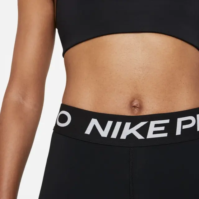 Nike Pro 365 Mid-Rise Crop Leggings (CZ9803-013) - Μαύρο 3