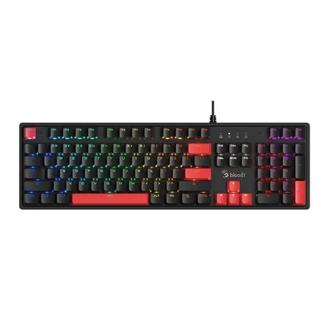 A4Tech Gaming Keyboard Bloody S520N BLMS Red Plus Black (A4TKLA47737)