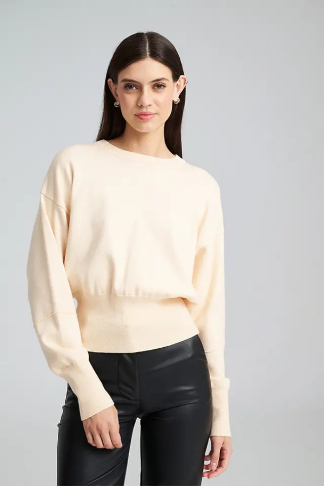 Minimal Πλεκτό με Κομψή Εφαρμογή ESTRELLA SWEATER - S