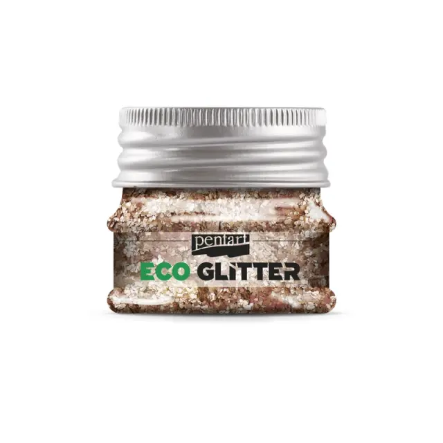 ECO Glitter Pentart, Rose Gold coarse 15gr 2