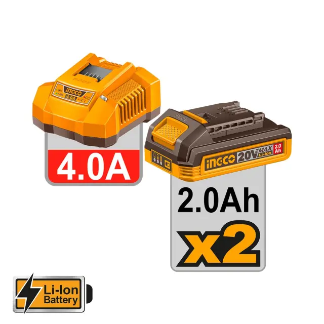 ΚΡΟΥΣΤΙΚΟ ΔΡΑΠΑΝΟΚΑΤΣΑΒΙΔΟ COMPACT ΜΠΑΤΑΡΙΑΣ 20V LI-ION INGCO CIDLI207686E 2