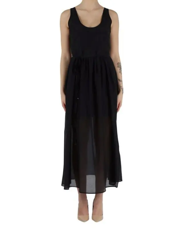 EMME BY MARELLA “NEZ” MIDI DRESS (25152211722-BLACK) - 44-medium
