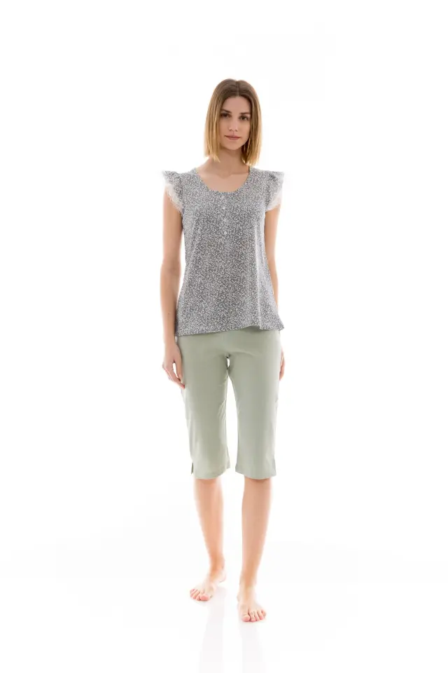 S1226 - Type - PYJAMA CAPRI AQUA FLOWER 2