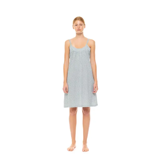 Νυχτικό Γυναικείο S1475 Forest Green Geo Τύπος Pink Label 2