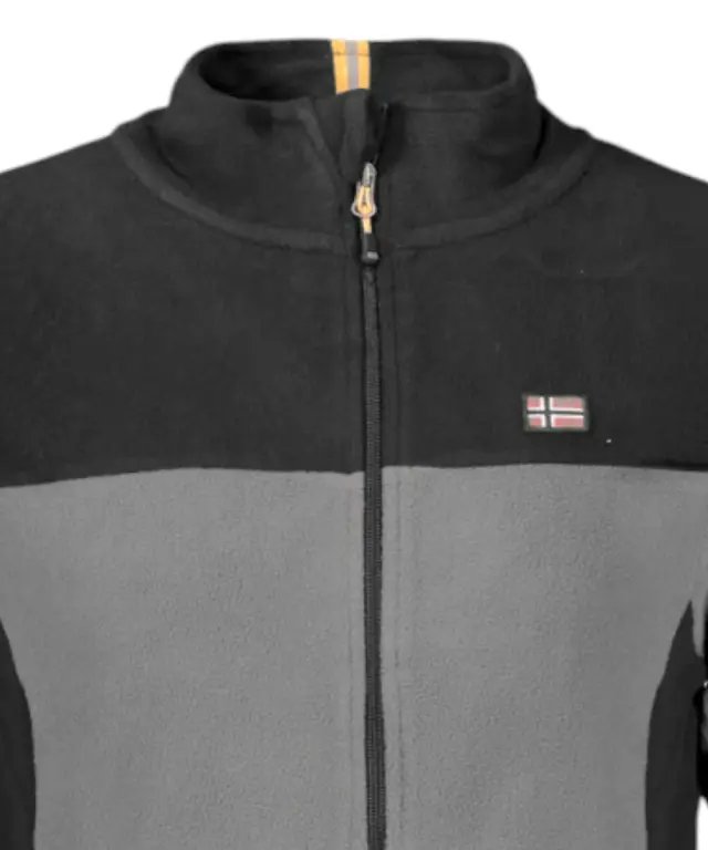 Norway Nautical School - Ανδρική Ζακέτα Φούτερ Fleece 849522-REVENT Γκρι 3