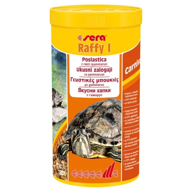 Sera Raffy I Gammarus Τροφή Χελώνας Γαρίδα 1000ml