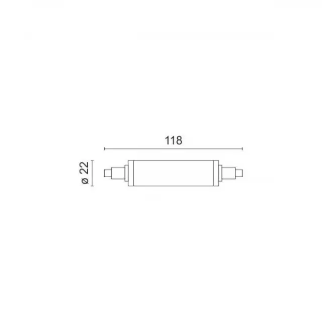 ΛΑΜΠΑ LED R7S 10W 3000K 2