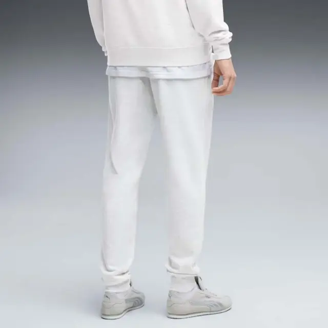 Puma Men's Essentials Elavated Fleece Sweatpants Άσπρο - Γκρι 694488-61 (Puma) 2