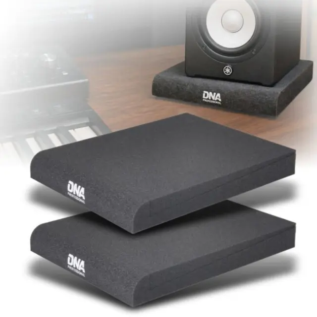DNA MAP anti-vibration acoustic pad for studio monitor speaker black set of 2 pcs matte polyurethane foam up to 4 kg 2