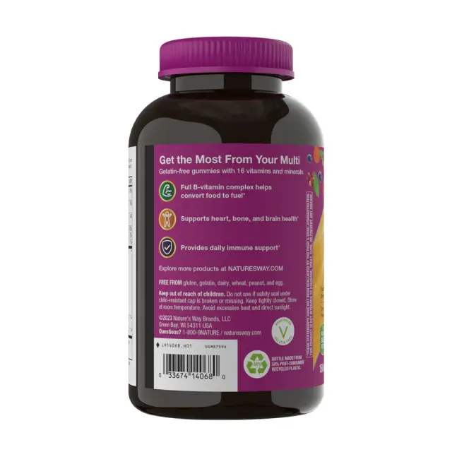 Nature's Way Alive!® Women's 50+ Gummy Multivitamin Mixed Berry, 150 Gummies 3