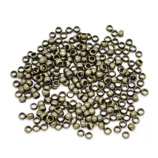 Στοπάκια Crimp Antique Bronze Ø2mm 2.4gr (~200τεμ)