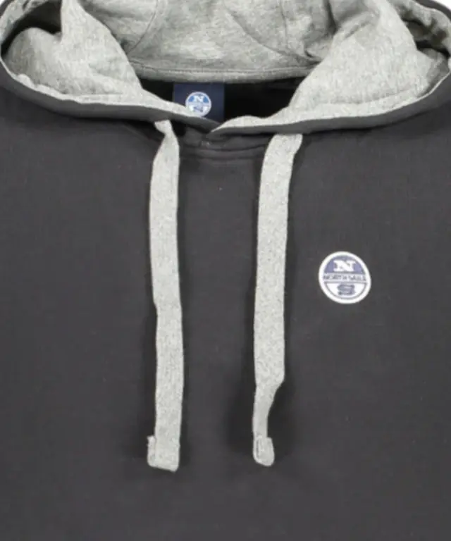 North Sails - Ανδρικό Φούτερ Regular Fit 993026-000-0999 Μαύρο 3