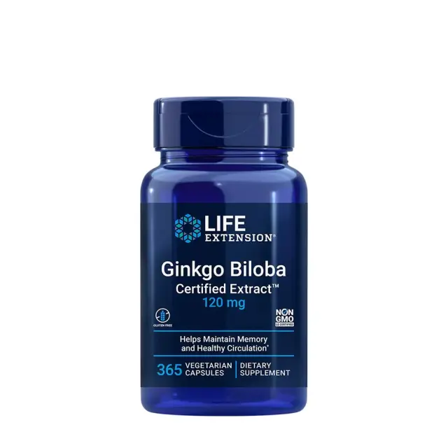 Life Extension Ginkgo Biloba Certified Ext 120 mg